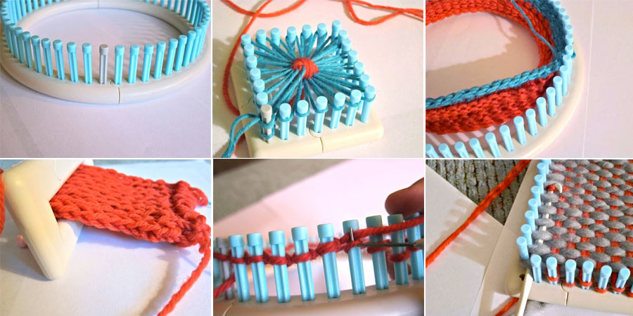 comment tricoter un foulard au tricotin