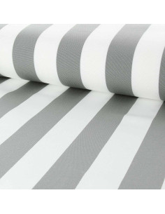 Toile transat - Blanc et gris