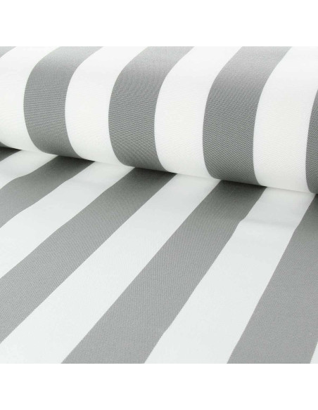 Toile transat - Blanc et gris