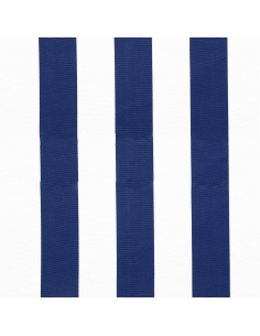Toile transat - Blanc et bleu navy 2