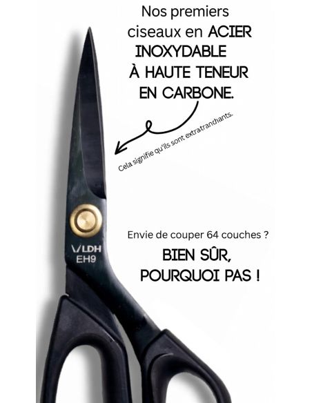 Ciseaux de couture ergonomiques deluxe 25 cm LDH