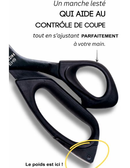 Ciseaux de couture ergonomiques deluxe 25 cm LDH