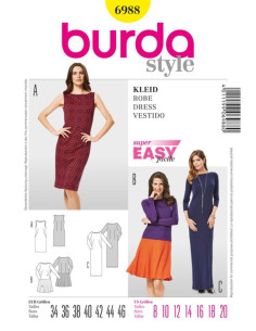 Patron de robe - Burda 6988
