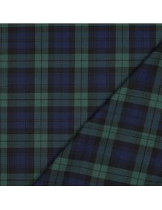 Tissus tartan écossais - Bleu et vert