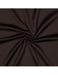 Tissu micro satin touché soie - Chocolat