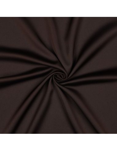 Tissu micro satin touché soie - Chocolat