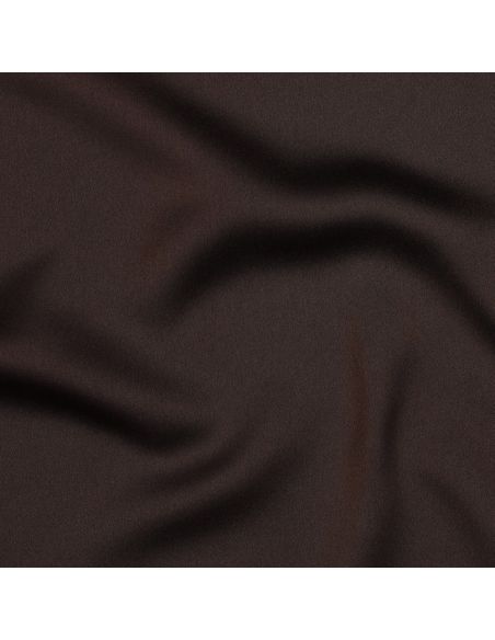 Tissu micro satin touché soie - Chocolat
