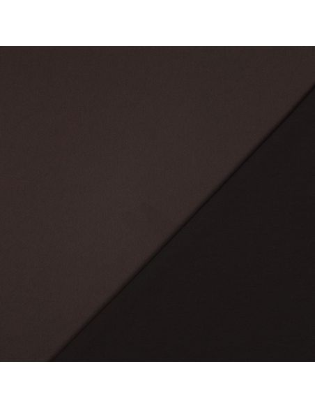 Tissu micro satin touché soie - Chocolat