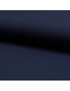 Tissu piqué de coton pour polos - Bleu marine