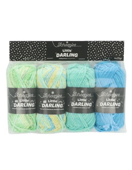 Sachet de 4 pelotes Scheepjes Little Darling Sprinkled - Puddle Play