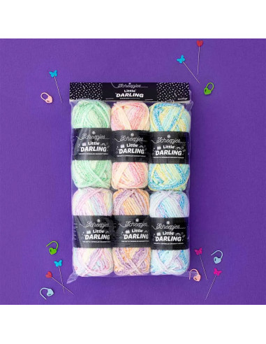 Sachet de 4 pelotes Scheepjes Little Darling Sprinkled - Puddle Play