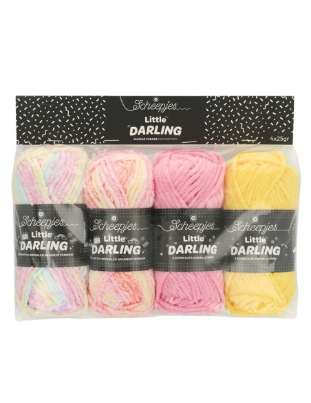 Sachet de 4 pelotes Scheepjes Little Darling Sprinkled - Sundae Parade