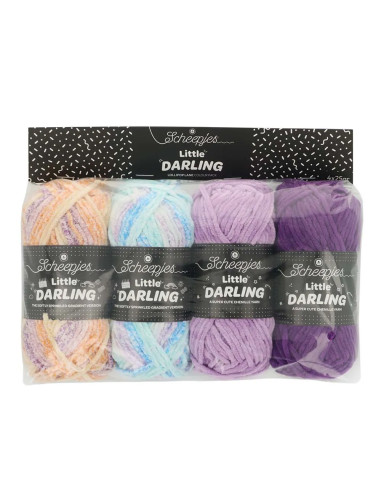 Sachet de 4 pelotes Scheepjes Little Darling Sprinkled - Lollipop Lane