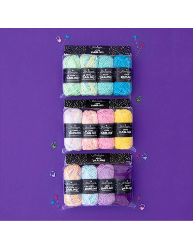 Sachet de 4 pelotes Scheepjes Little Darling Sprinkled - Puddle Play