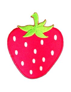 Écusson thermocollant fraise