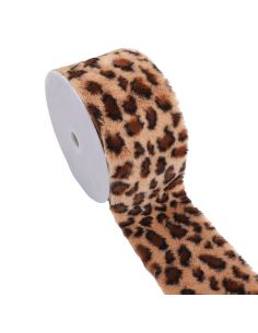Fourrure synthétique animal - Beige foncé