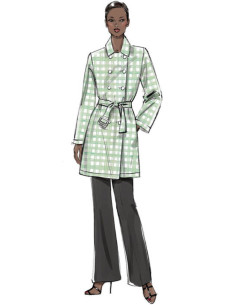 Patron de manteau et ceinture - Vogue 9367 2