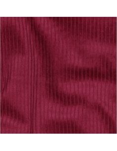 Tissu velours côtelé coton - Framboise 2