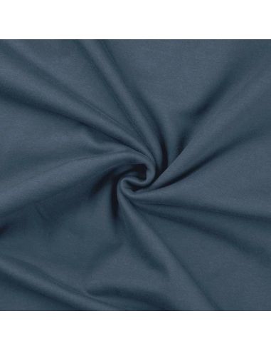 Tissu sweat - Bleu denim