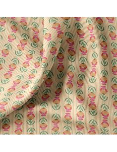 Tissu popeline de coton - Suri écru