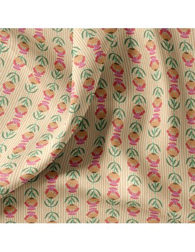 Tissu popeline de coton - Suri écru