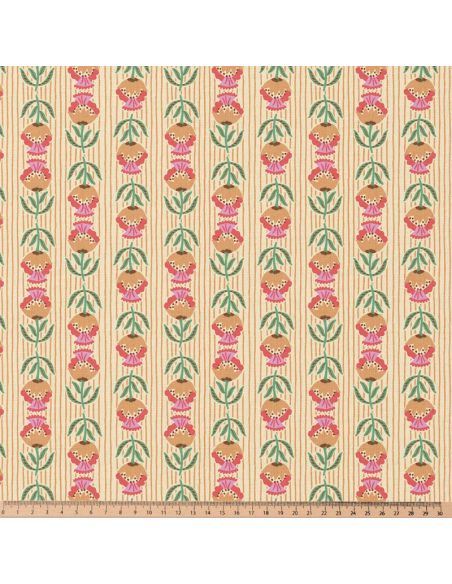 Tissu popeline de coton - Suri écru