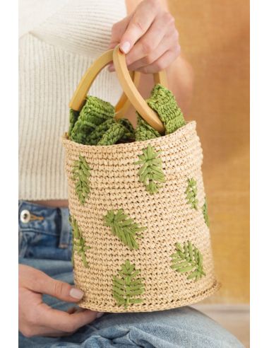 Anses en bois demi cercle pour sac à main - Naturel