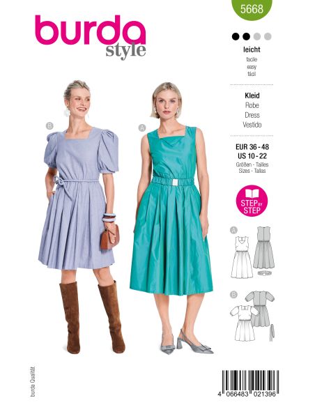 Patron de robe - Burda 5668