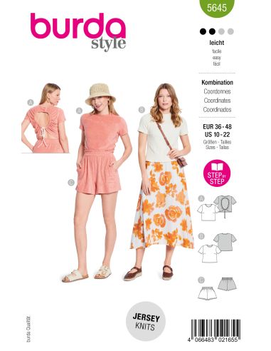 Patron de t-shirt et short - Burda 5645