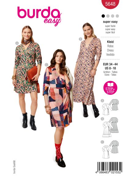 Patron de robe - Burda 5648