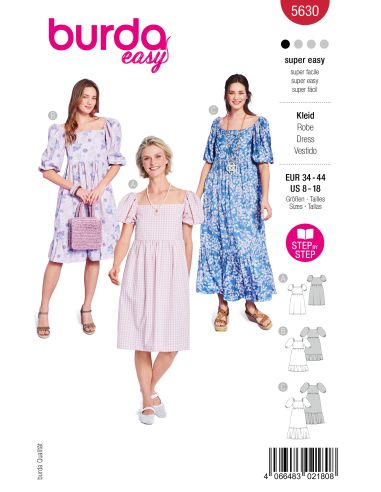 Patron de robe - Burda 5630