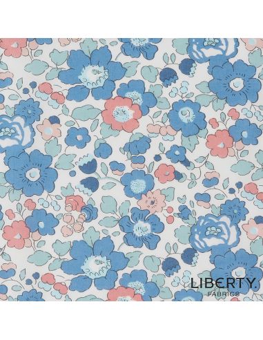 Tissu Liberty - Betsy bleu