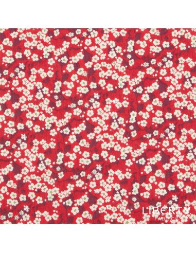 Tissu Liberty - Mitsi Valeria rouge