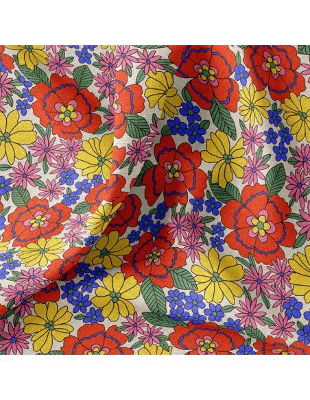 Toile de coton canvas demi-natté - Belonia