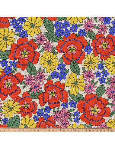 Toile de coton canvas demi-natté - Belonia