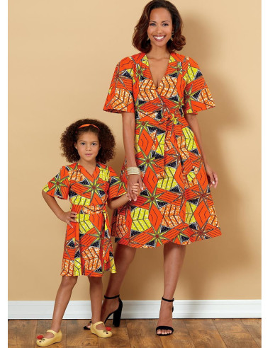Patron de robe et ceinture - Butterick 6654