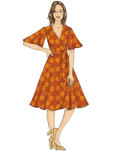 Patron de robe et ceinture - Butterick 6654 2