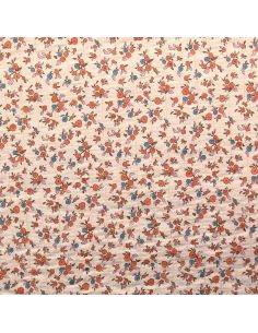 Tissu coton matelassé double face June - Peau et toffee 2