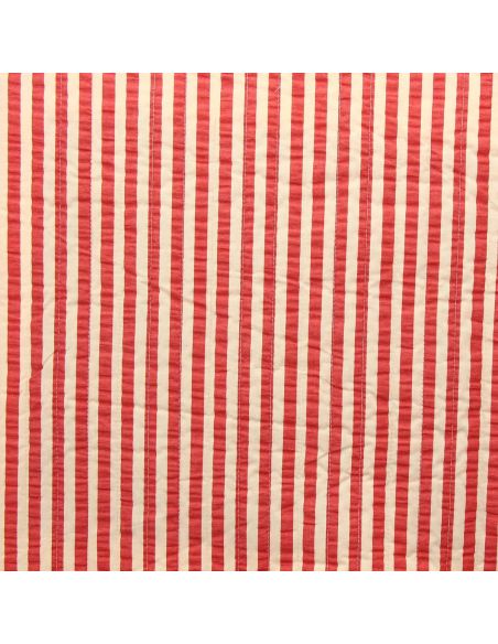 Tissu coton matelassé double face Clafoutis - Peau et cerise