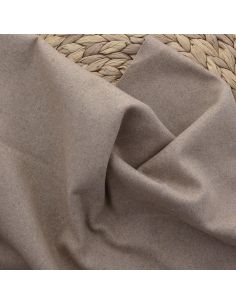 Tissu drap de laine pour manteau - Beige