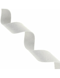 Sangle coton pour sac scintillante - Blanc