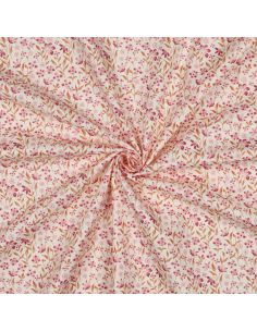 Tissu popeline de coton Romy - Rose