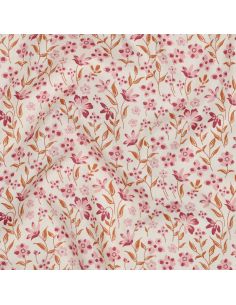 Tissu popeline de coton Romy - Rose 2