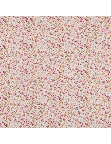 Tissu popeline de coton Romy - Rose