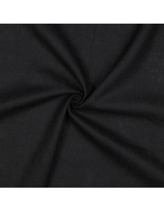 Tissu lin coton - Noir