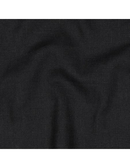 Tissu lin coton - Noir