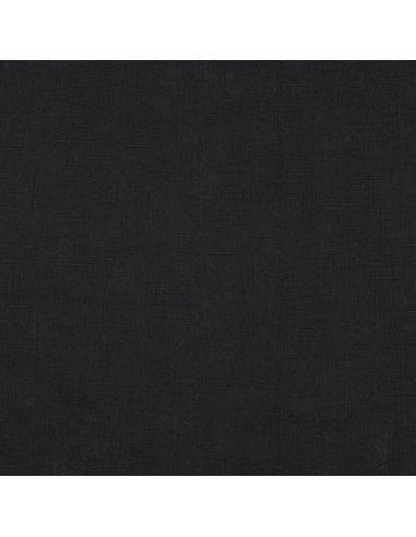 Tissu lin coton - Noir