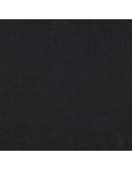 Tissu lin coton - Noir