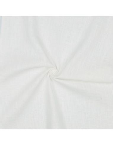 Tissu lin coton - Blanc