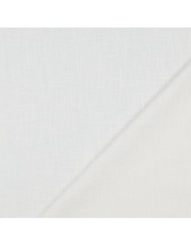 Tissu lin coton - Blanc